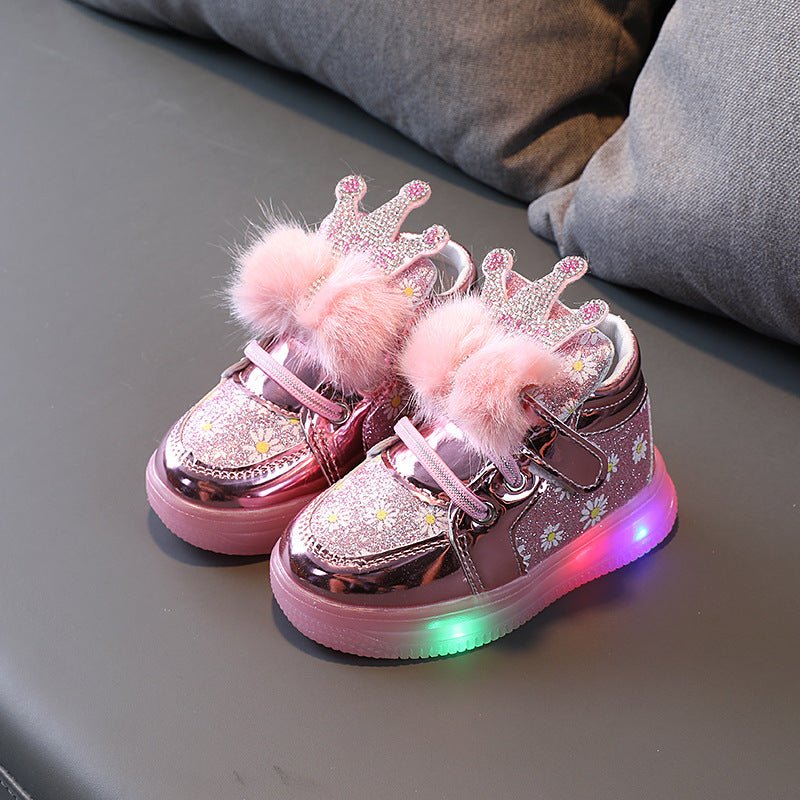 Autumn Winter Children's Glossy Sneakers - Shoes -  Trend Goods