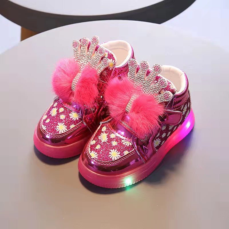 Autumn Winter Children's Glossy Sneakers - Shoes -  Trend Goods