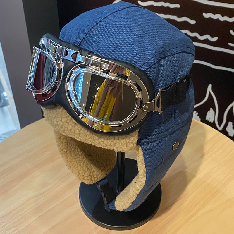 Aviator Hat Thickened Warm Ear Protection Glasses - Hats -  Trend Goods