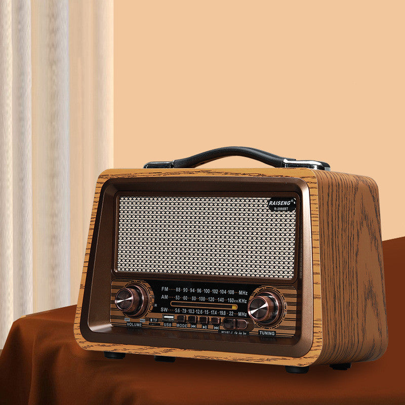 Wooden Retro Radio Wireless Bluetooth Speaker - Bluetooth Speakers -  Trend Goods