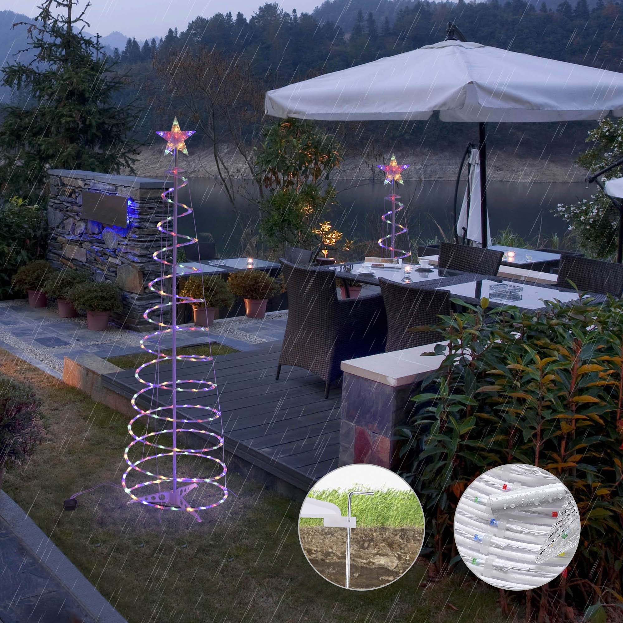 LED Spiral Christmas Tree Indoor And Outdoor Decoration Lights - Christmas Tree -  Trend Goods