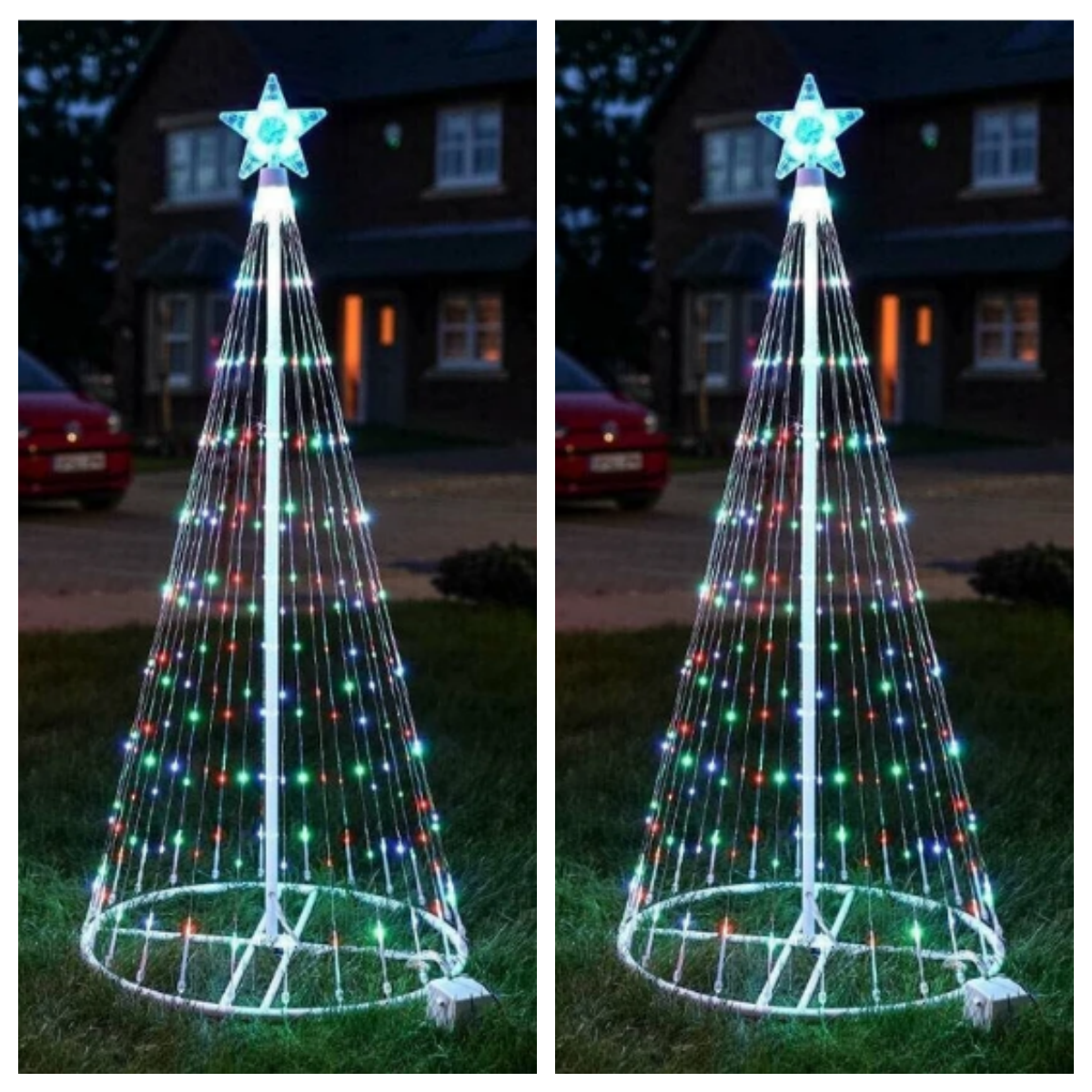 Multi Color LED Animated Outdoor Christmas Tree Lights Christmas Garden Decorations - Holiday Decorations -  Trend Goods