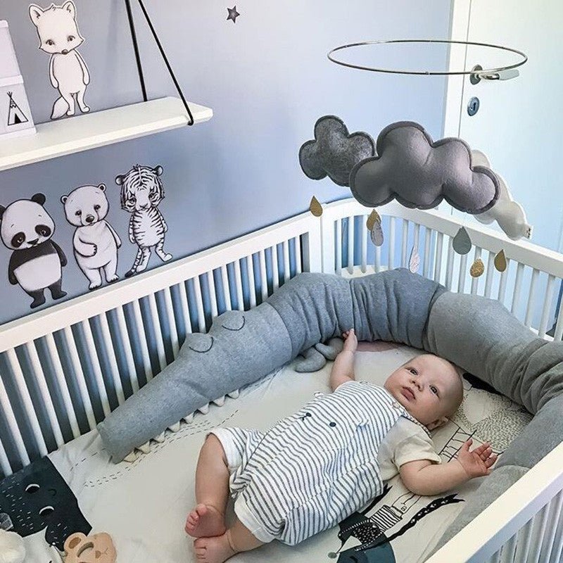 Baby Bedding Cartoon Baby Crib Bumper Pillow Infant Cradle Kids Bed Fence - Safety Equipment -  Trend Goods