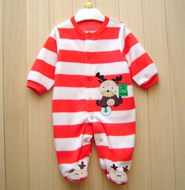 Baby Foot-wrapped Long-sleeved Printed One-piece Romper - Baby Clothing -  Trend Goods