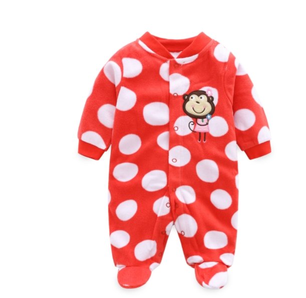 Baby Foot-wrapped Long-sleeved Printed One-piece Romper - Baby Clothing -  Trend Goods