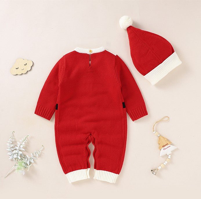 Baby Knitted Jumpsuits Christmas Cute Clothes And Hats - Baby Rompers -  Trend Goods