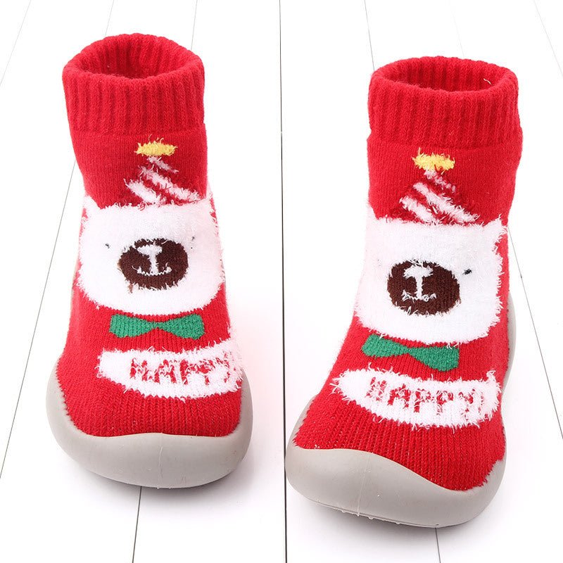 Baby Toddler Soft-soled Thickened Anti-drop Christmas Shoes - House Shoes -  Trend Goods