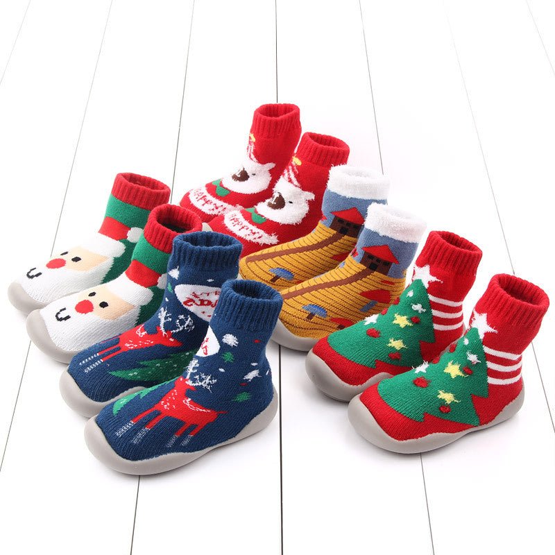 Baby Toddler Soft-soled Thickened Anti-drop Christmas Shoes - House Shoes -  Trend Goods