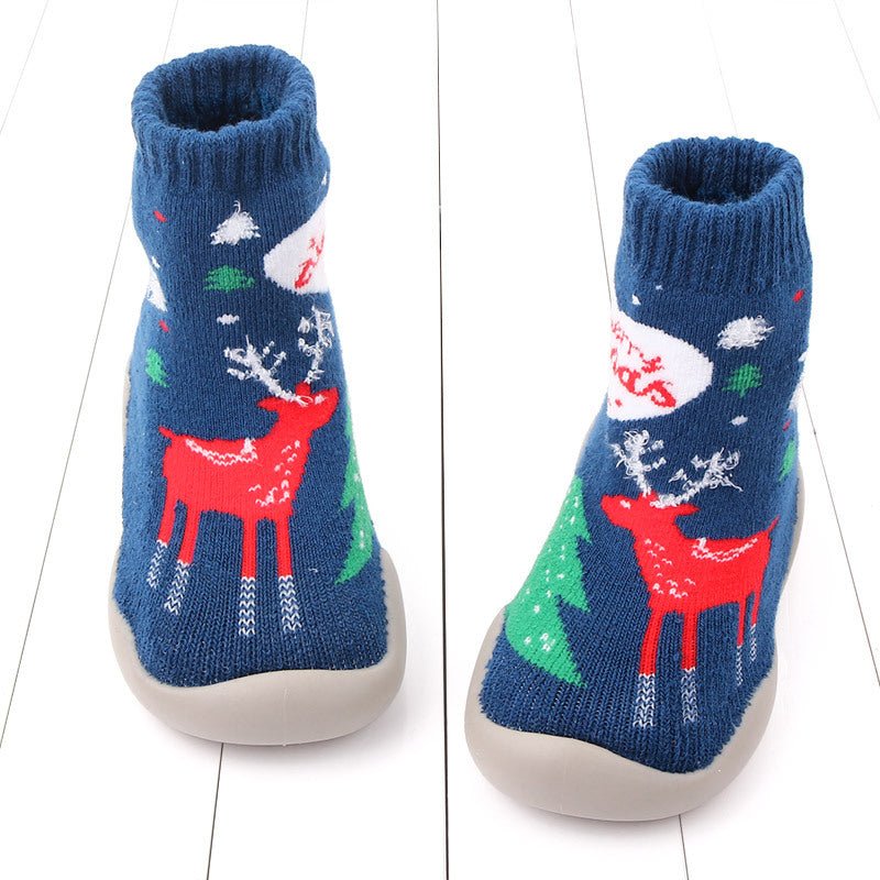 Baby Toddler Soft-soled Thickened Anti-drop Christmas Shoes - House Shoes -  Trend Goods