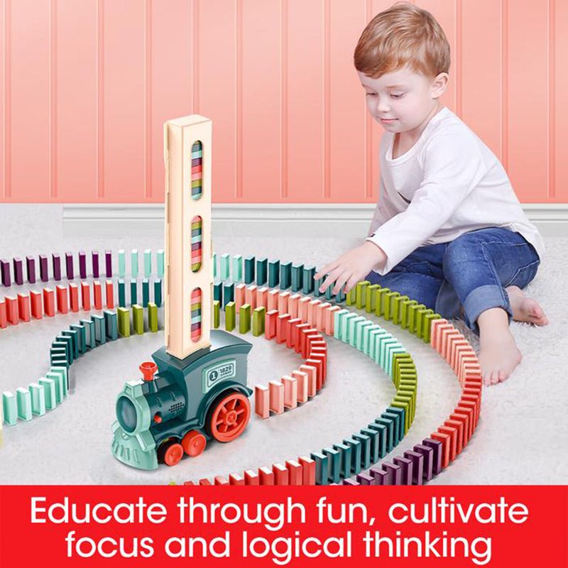 Domino Automatic Release Electric Building Blocks Small Train Toy - Toys & Games -  Trend Goods