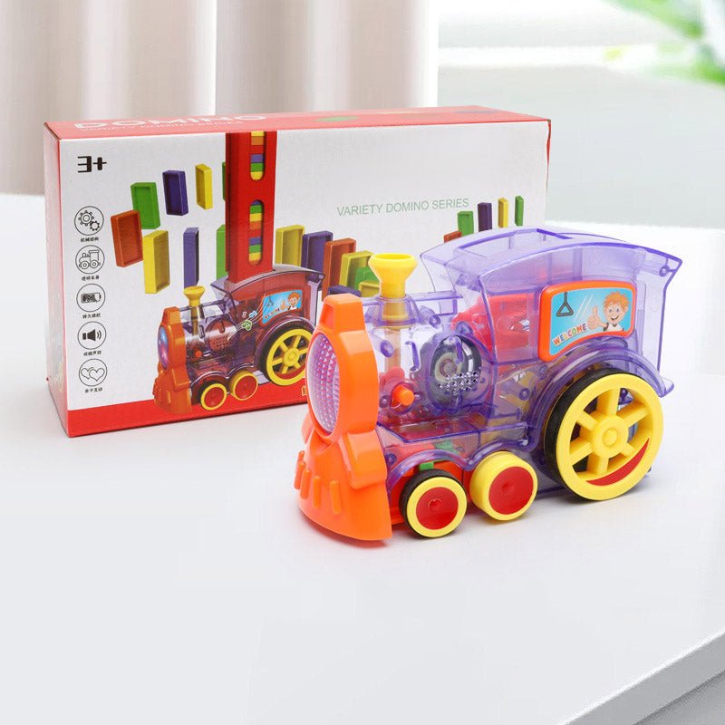 Domino Automatic Release Electric Building Blocks Small Train Toy - Toys & Games -  Trend Goods