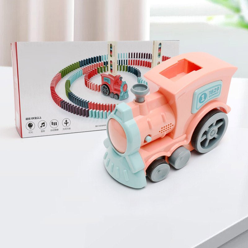 Domino Automatic Release Electric Building Blocks Small Train Toy - Toys & Games -  Trend Goods