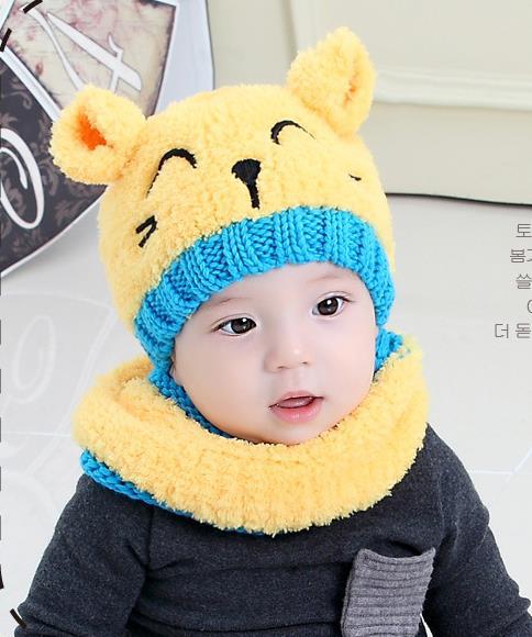 Baby wool scarf hat - Baby Hats -  Trend Goods