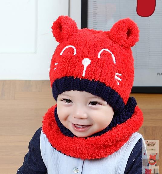 Baby wool scarf hat - Baby Hats -  Trend Goods