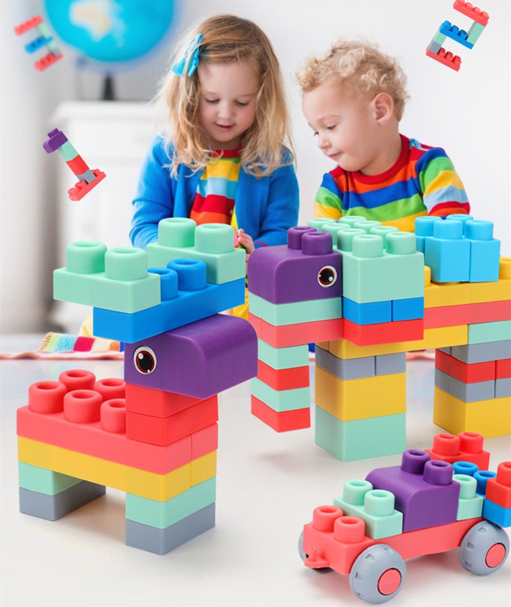 Baby's Educational PVC Soft Rubber Assembled Toy - Building Blocks -  Trend Goods