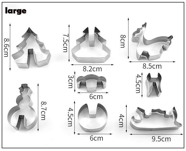 Baking Utensils Stainless Steel 3D Three-dimensional Cookie Cutters - Cookie Cutters -  Trend Goods