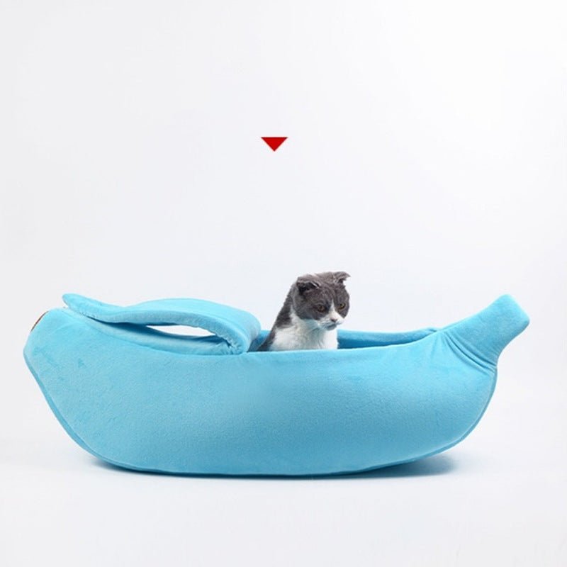 Banana Cat Litter Creative Boat-shaped Pet Sleeping Bag - Pet Beds -  Trend Goods