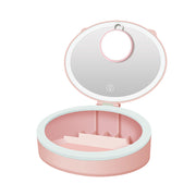 Pink suction cup magnifier