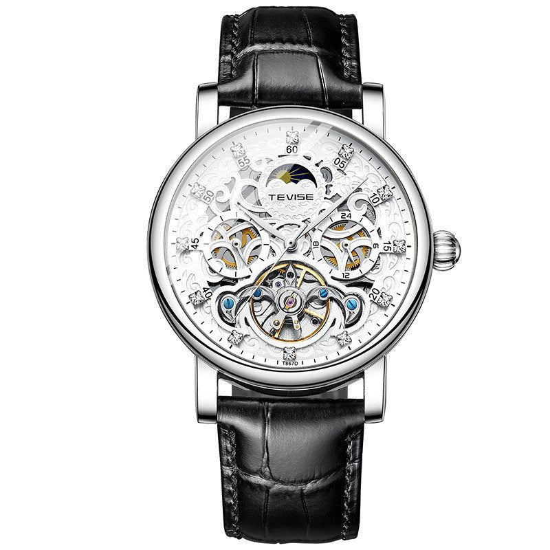 Belt Watch Diamond Hollow Automatic Mechanical Watch Men - Watches -  Trend Goods