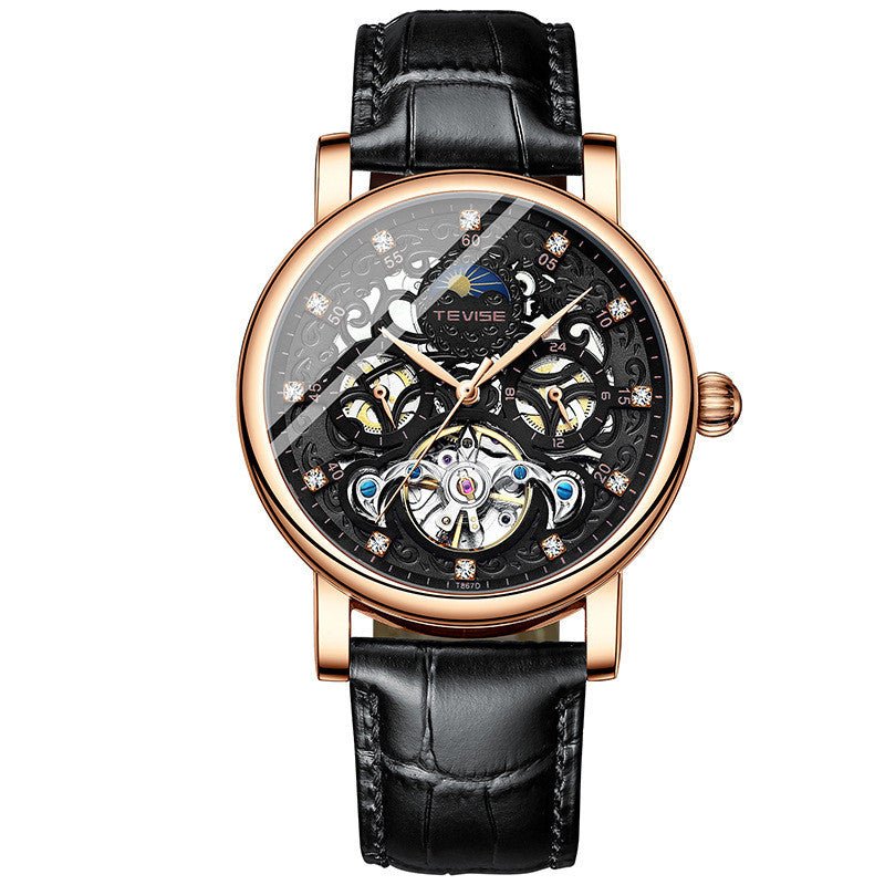 Belt Watch Diamond Hollow Automatic Mechanical Watch Men - Watches -  Trend Goods