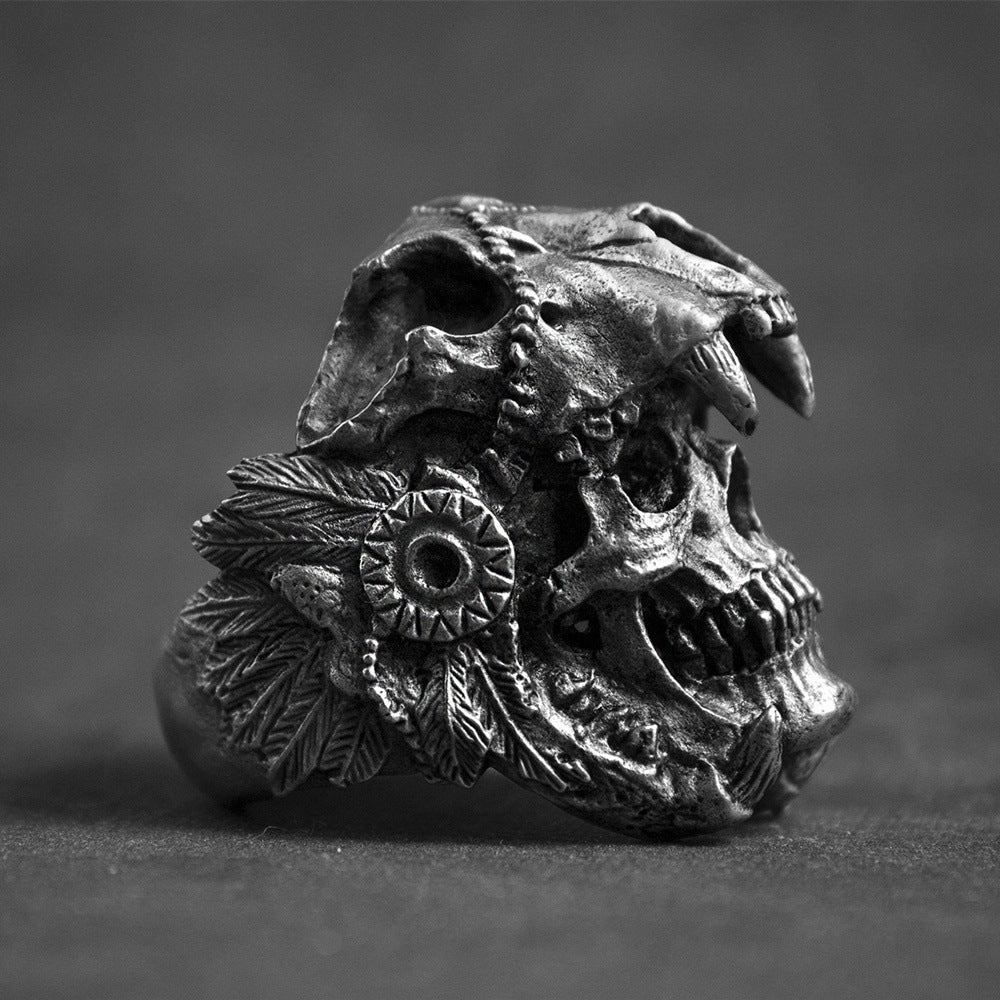 Skull Retro Devil Skull Ring - Rings -  Trend Goods