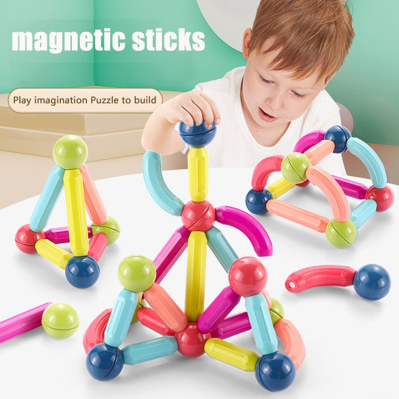 Big Size DIY Magnetic Construction Set Early Learning Constructor Variety Magnetic Rod Building Blocks - Building Blocks -  Trend Goods