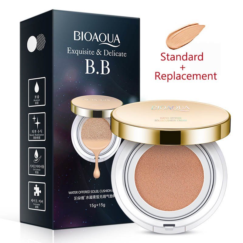 Bioaqua Air Cushion BB Cream 3 Color Concealer Flawless Makeup - Concealers -  Trend Goods