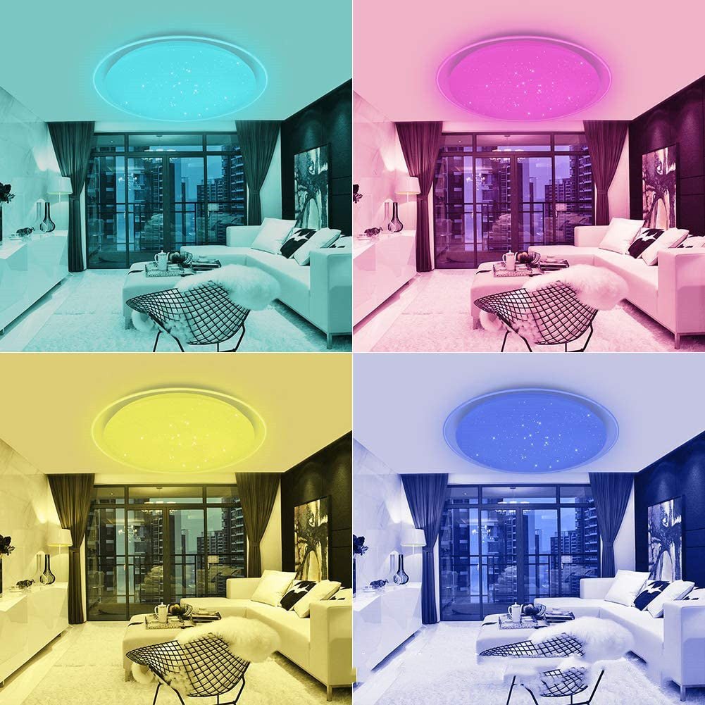 Bluetooth Smart Music App Controls The Led Ceiling Light - Ambient Lights -  Trend Goods