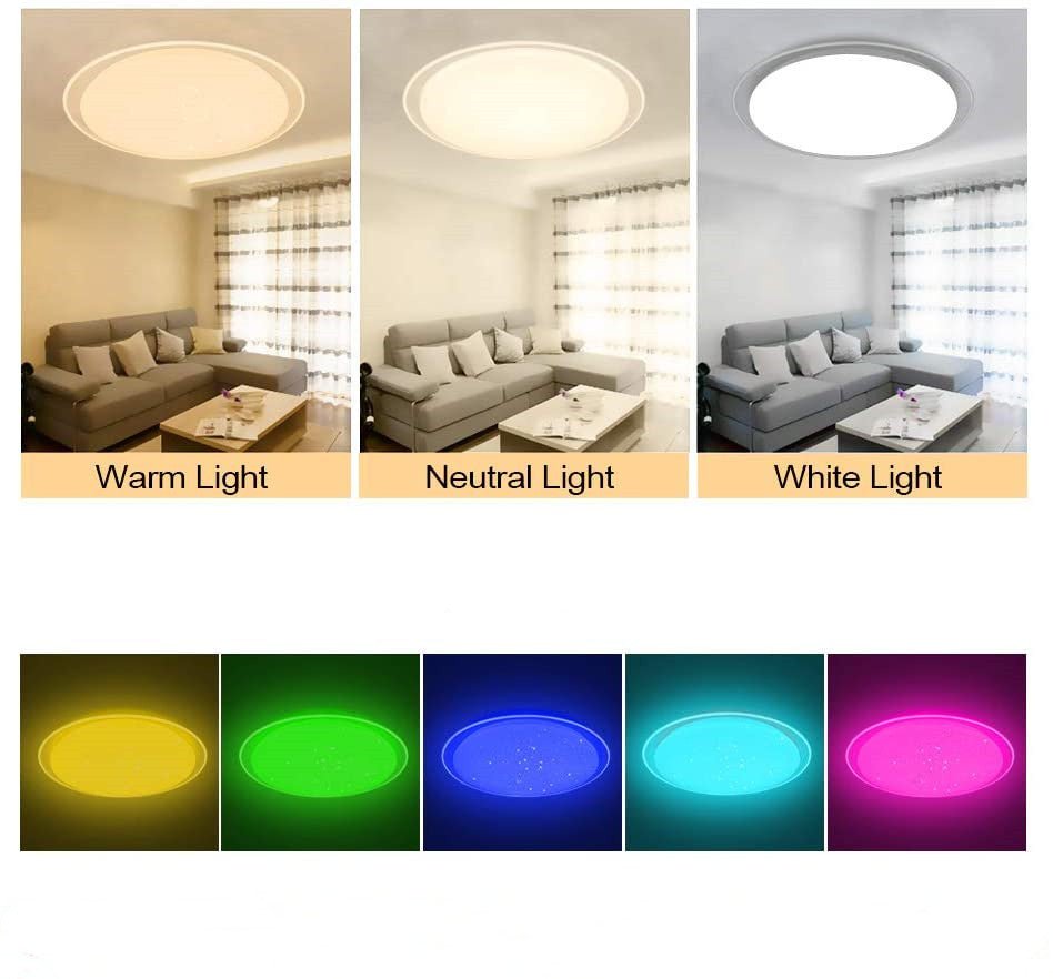 Bluetooth Smart Music App Controls The Led Ceiling Light - Ambient Lights -  Trend Goods