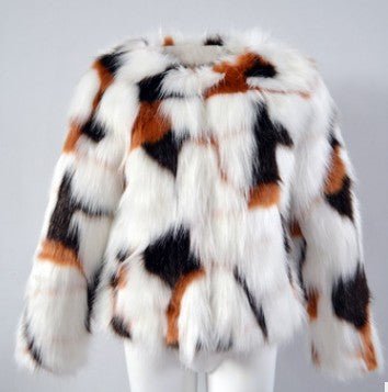 Boho Multicolor Fur Coat - Coats -  Trend Goods