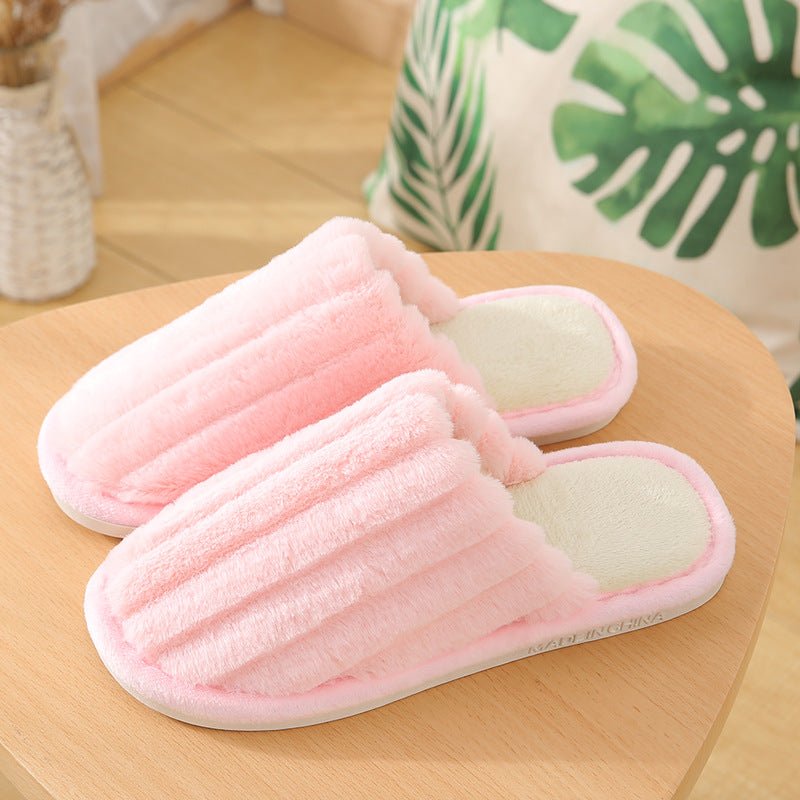 Bowknot Autumn And Winter Cotton Slippers Home Interior - Slippers -  Trend Goods