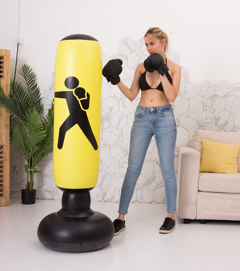 Boxing Punching Bag Inflatable Free-Stand Sandbag - Punching Bags -  Trend Goods