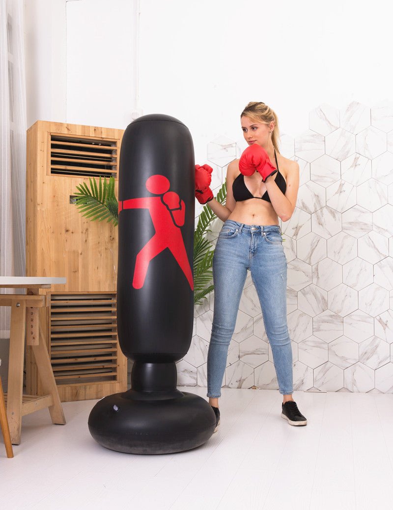 Boxing Punching Bag Inflatable Free-Stand Sandbag - Punching Bags -  Trend Goods