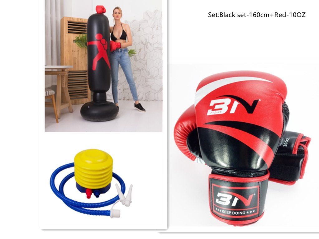 Boxing Punching Bag Inflatable Free-Stand Sandbag - Punching Bags -  Trend Goods
