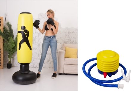 Boxing Punching Bag Inflatable Free-Stand Sandbag - Punching Bags -  Trend Goods