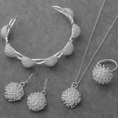 Bracelet pendant necklace ring earring four piece set - Jewelry Sets -  Trend Goods