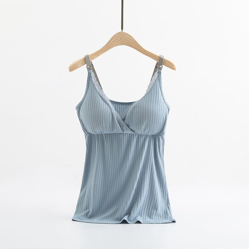Breast feeding vest with cross elastic bra - Maternity Clothing -  Trend Goods