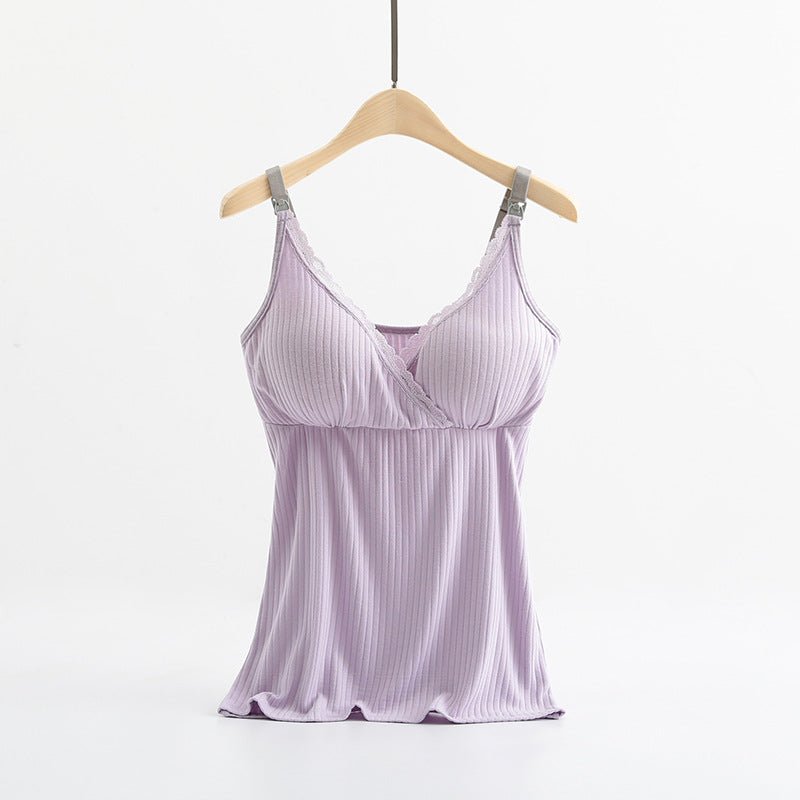 Breast feeding vest with cross elastic bra - Maternity Clothing -  Trend Goods