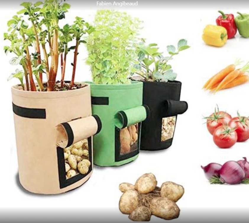 Breathable Potato Tomato Vegetable Plant Growth Bag Organizer - Kitchen Organizers -  Trend Goods