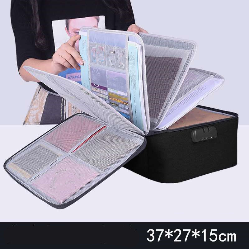 Credential Storage Bag Family Large-Capacity Multi-Function File Bill Folder - File Folders -  Trend Goods