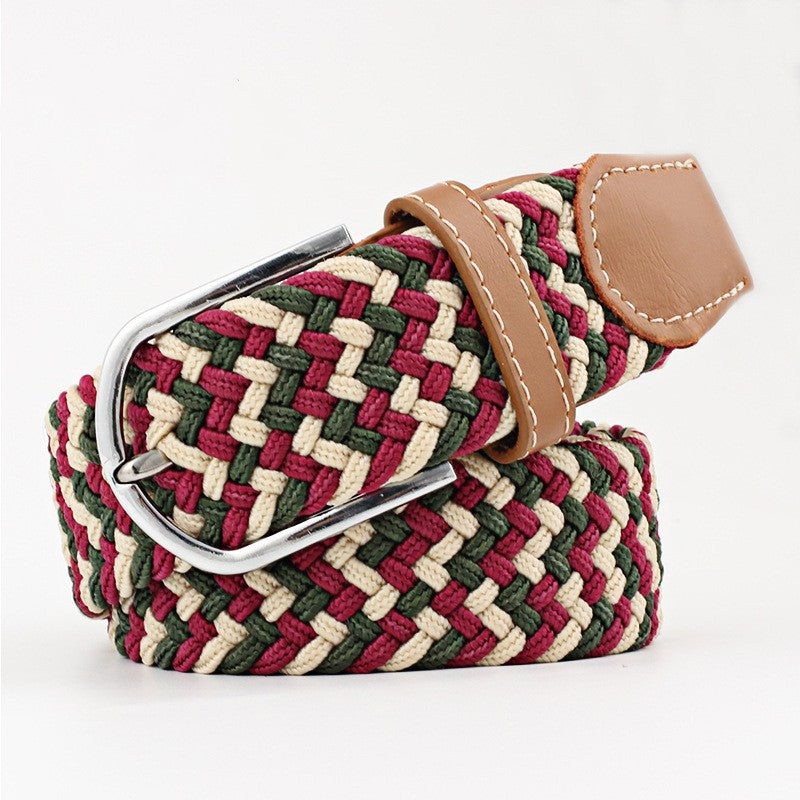 Casual Stretch Braided Canvas Belt Needle Buckle - Belts -  Trend Goods