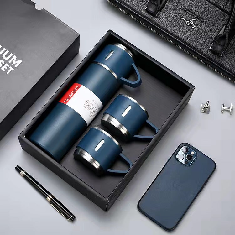 Stainless Steel Vacuum Flask Business Gift Set - Mugs -  Trend Goods