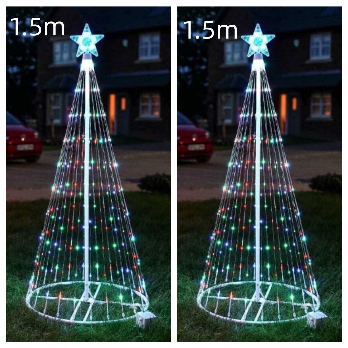 Multi Color LED Animated Outdoor Christmas Tree Lights Christmas Garden Decorations - Holiday Decorations -  Trend Goods