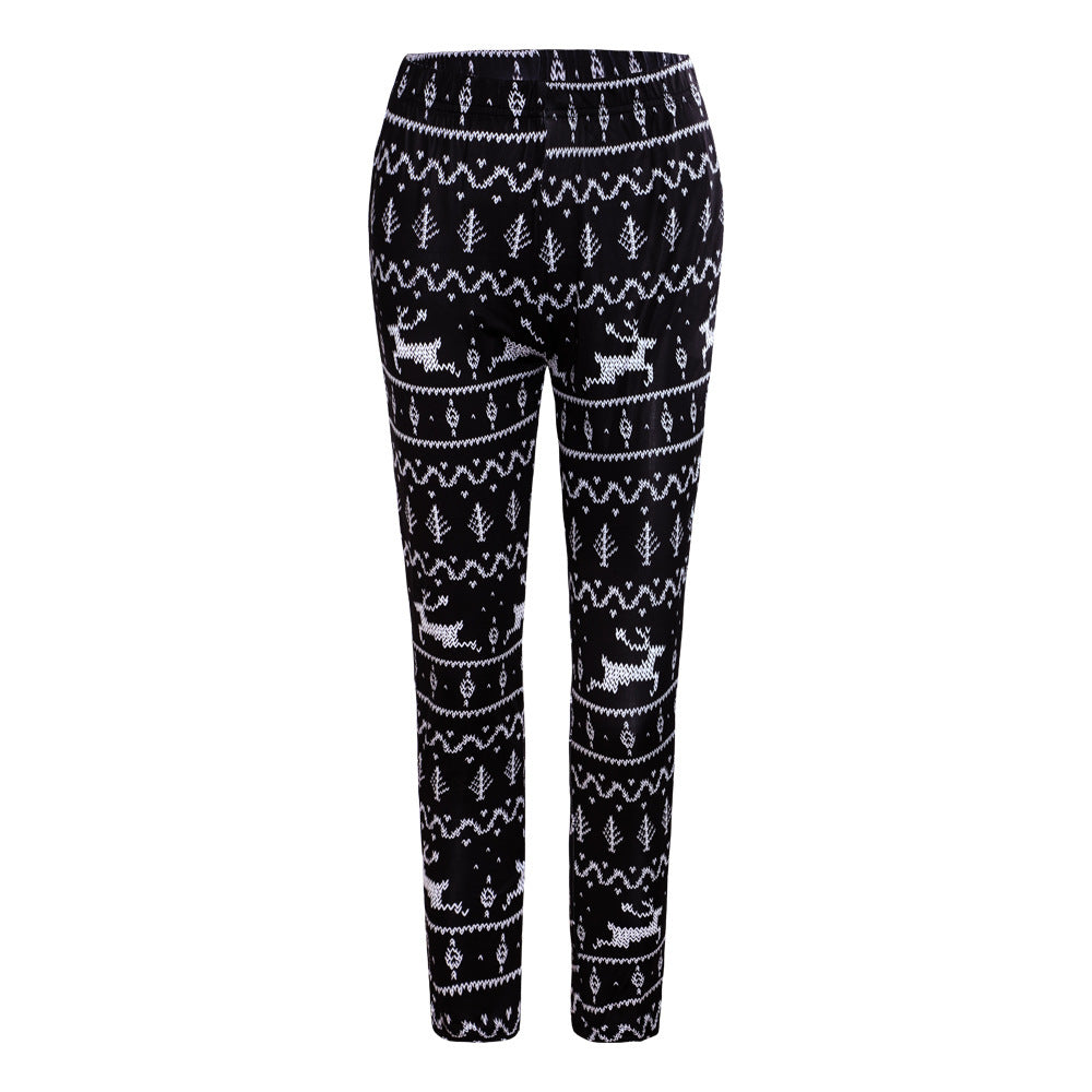 Christmas Costume Printed Slim-fit Trousers - Pants -  Trend Goods