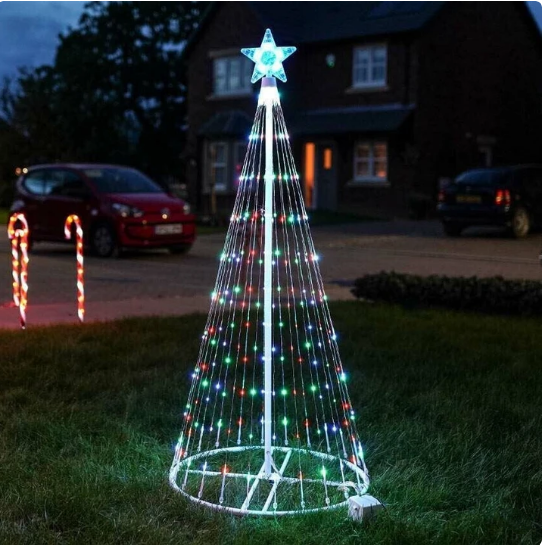 Multi Color LED Animated Outdoor Christmas Tree Lights Christmas Garden Decorations - Holiday Decorations -  Trend Goods