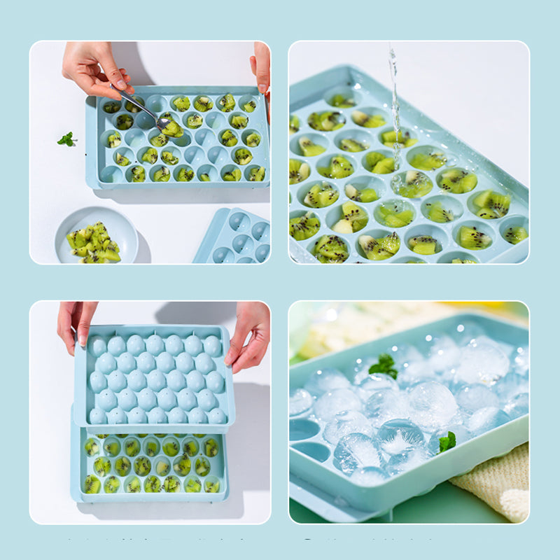 Silicone Ice Tray 3D Round Ice Molds - Ice Cubes -  Trend Goods