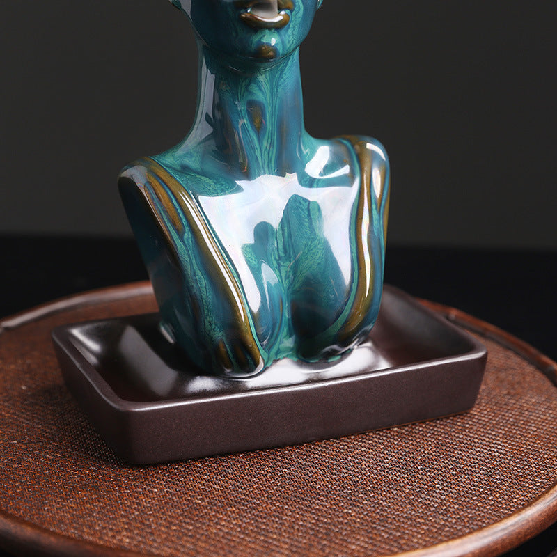 Creative Ceramic Statue Of Beauty Incense Burner - Home Decor -  Trend Goods