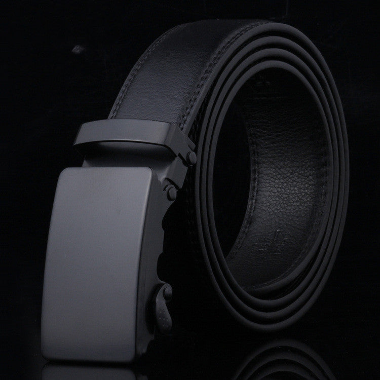 Black Sliding Buckle Men's Belt - Belts -  Trend Goods