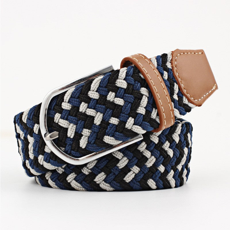 Casual Stretch Braided Canvas Belt Needle Buckle - Belts -  Trend Goods