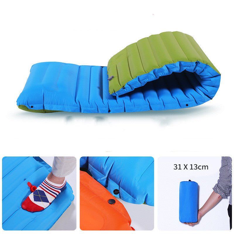 Camping Foot Type Automatic Portable Inflatable Bed Beach Mat Picnic Mat - Camping Accessories -  Trend Goods
